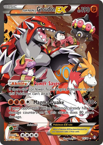 Team Magmas Groudon EX (15/34) [DCR]