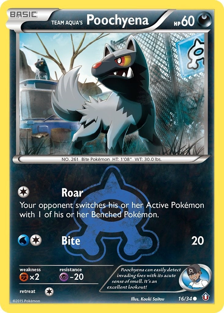 Team Aquas Poochyena (16/34) [DCR]