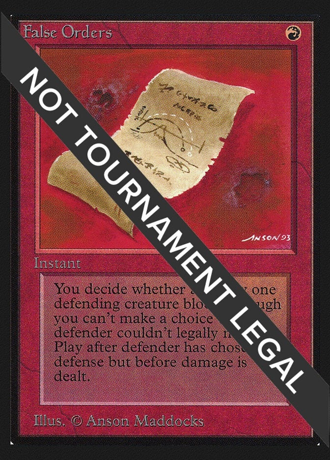 False Orders IE [IED]