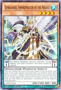 Zefrasaber Swordmaster of the Nekroz (CROS-EN026) [CROS]