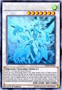 Clear Wing Synchro Dragon (Ghost Rare) (CROS-EN046) [Crossed Souls]