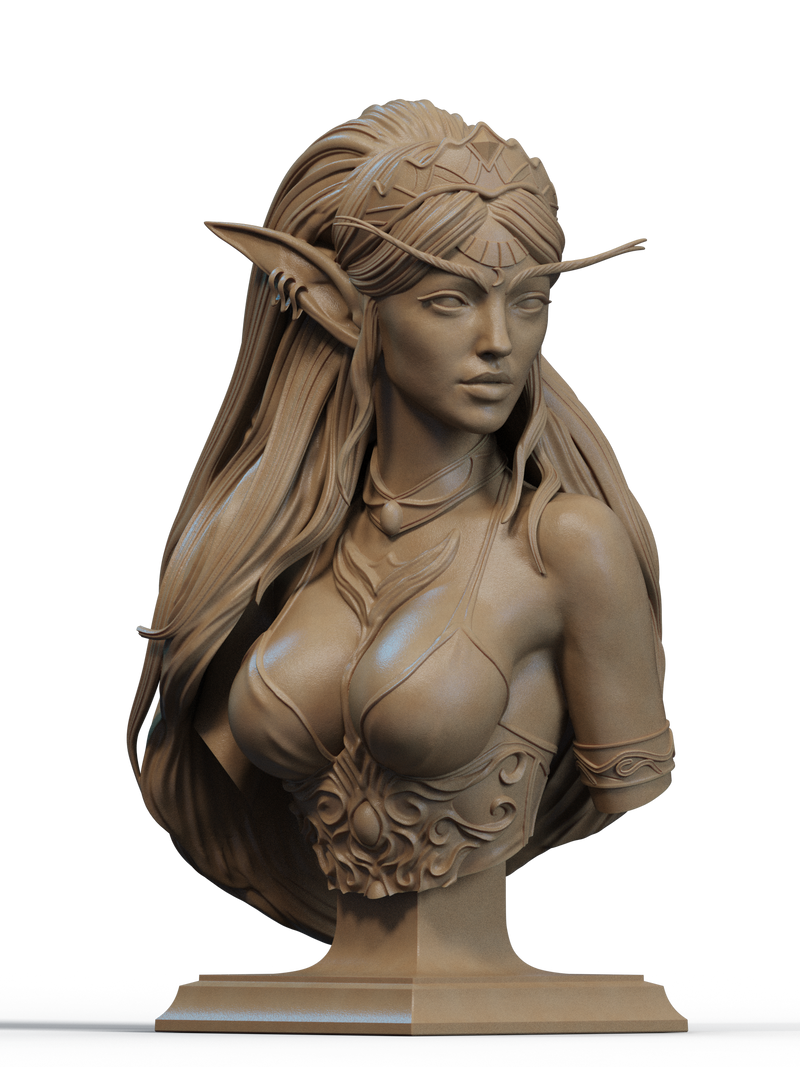 Tyrande Resin Bust - view 1