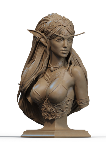 Tyrande Resin Bust - view 1