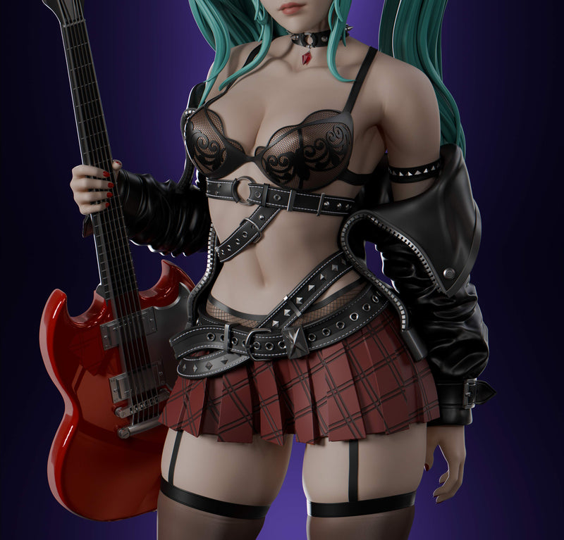 Hatsune Miku Rock ver. Resin Statue - view 7