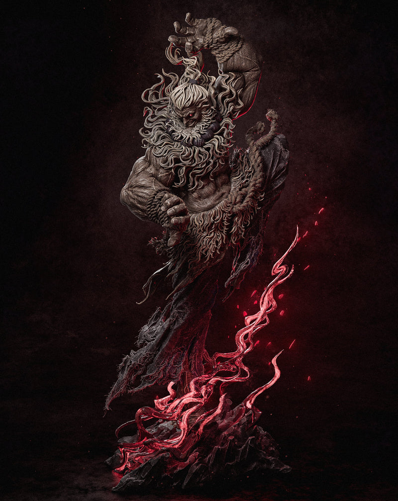 Akuma Resin Statue - view 2