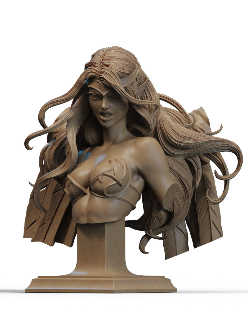 Morgana Resin Bust - view 1