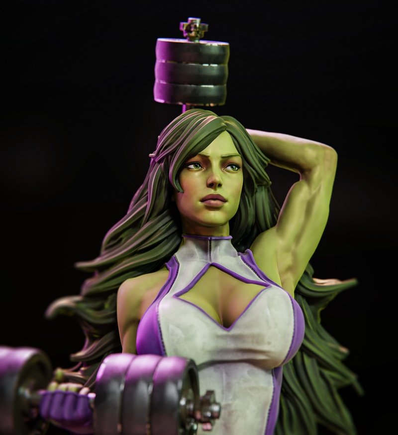 She-Hulk Resin Statue - view 1