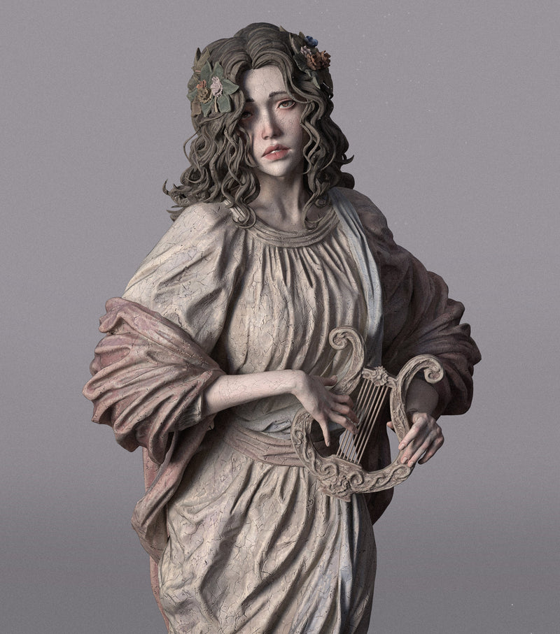 Muse Resin Statue - view 3