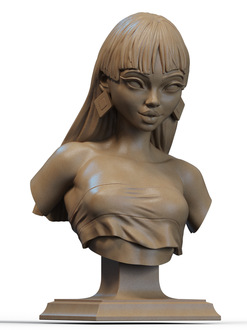 Chel Resin Bust - view 1