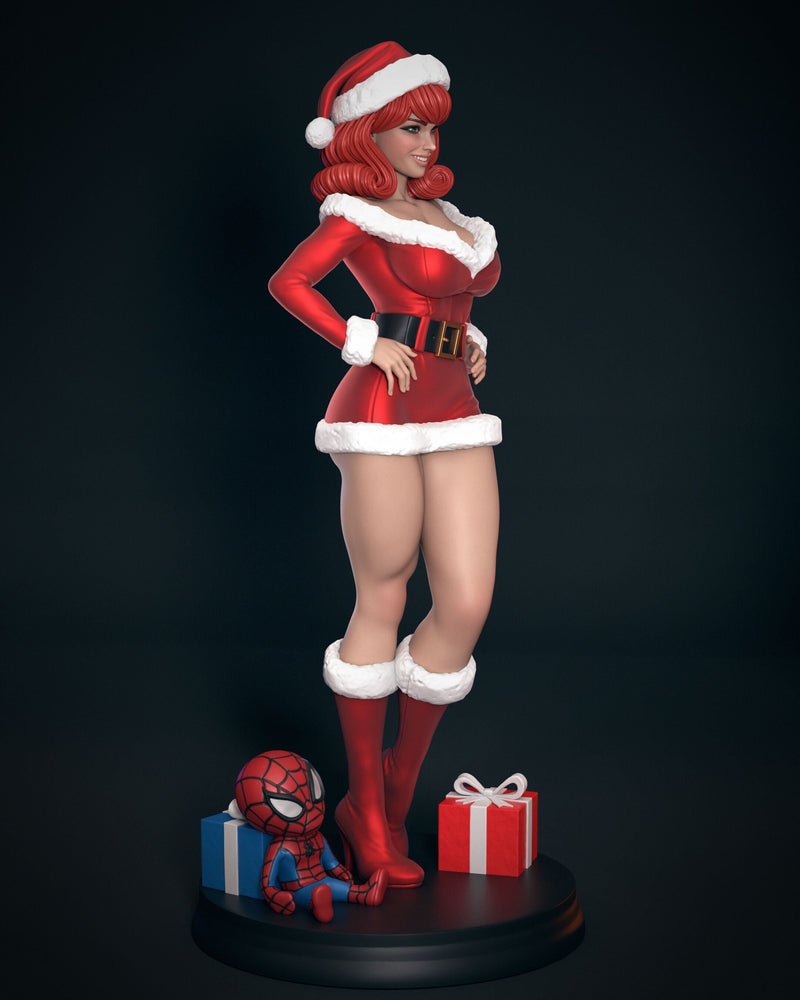 Mary Jane Mrs. Claus Resin Statue - view 3