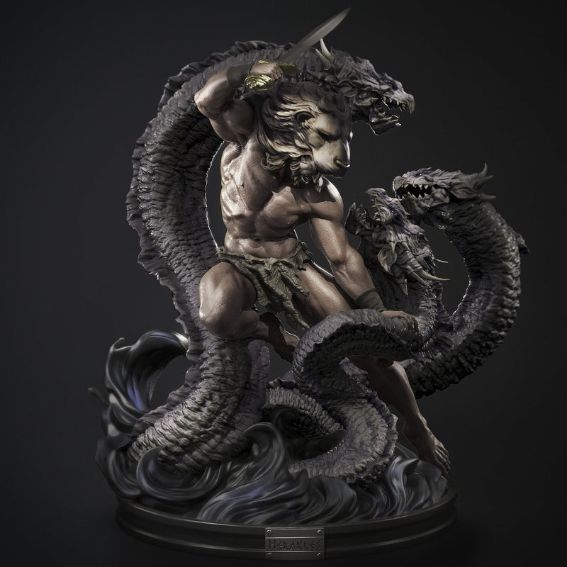 Hercules Resin Statue - view 3