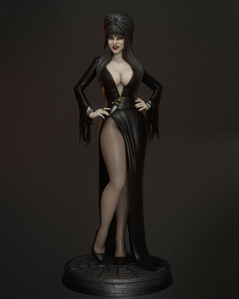 Elvira Resin Statue - view 1