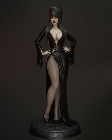 Elvira Resin Statue - view 1