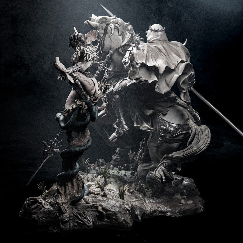 Lenora and Dareios Resin Diorama - view 2