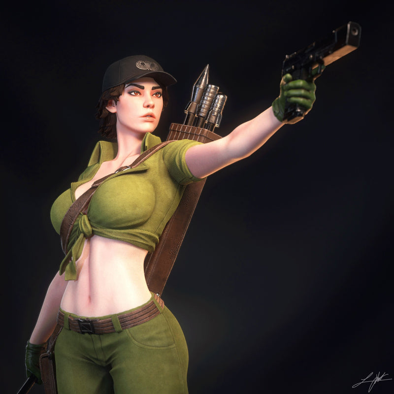 Lady Jaye Resin Statue - view 6