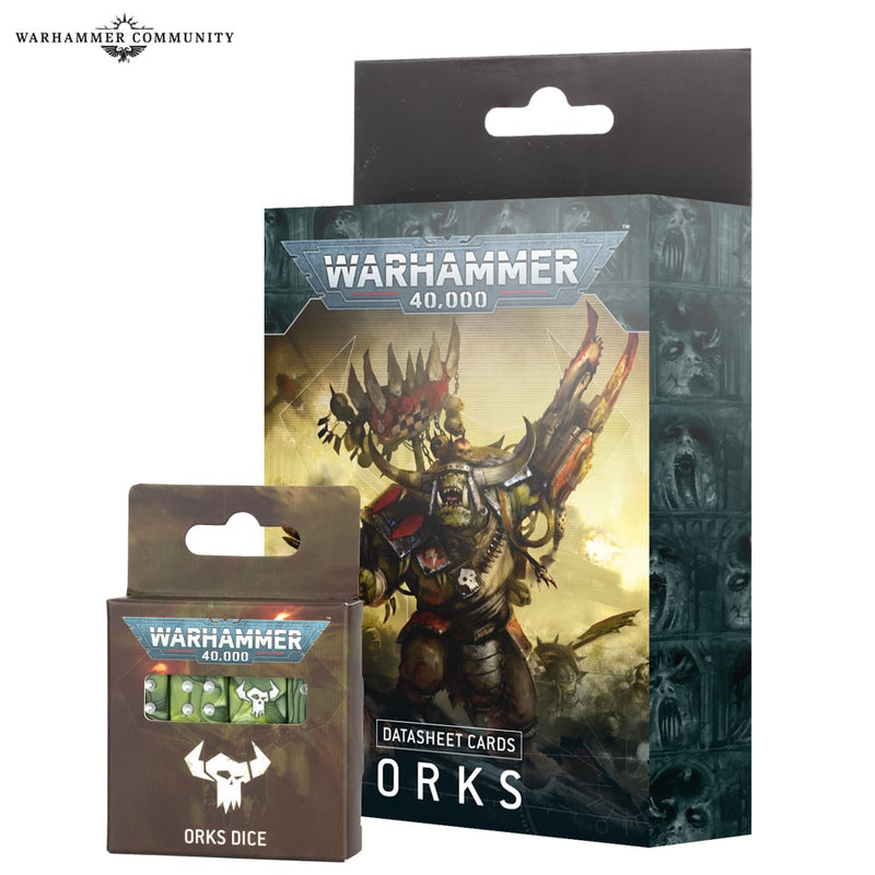 Warhammer 40K: Orks Datasheet Cards & Dice