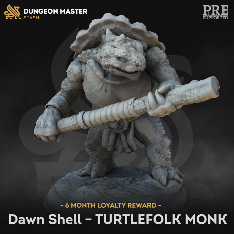 6 Month Loyalty Reward – Dawn Shell Turtlefolk Monk by DM Stash - image 1