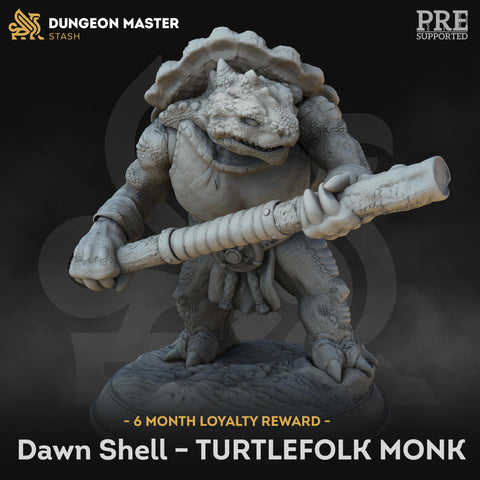 6 Month Loyalty Reward – Dawn Shell Turtlefolk Monk by DM Stash - image 1