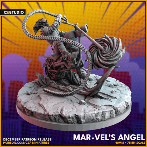 Mar-vel's Ghost Rider | 40mm Scale Miniature | Crisis Protocol Proxy | C27