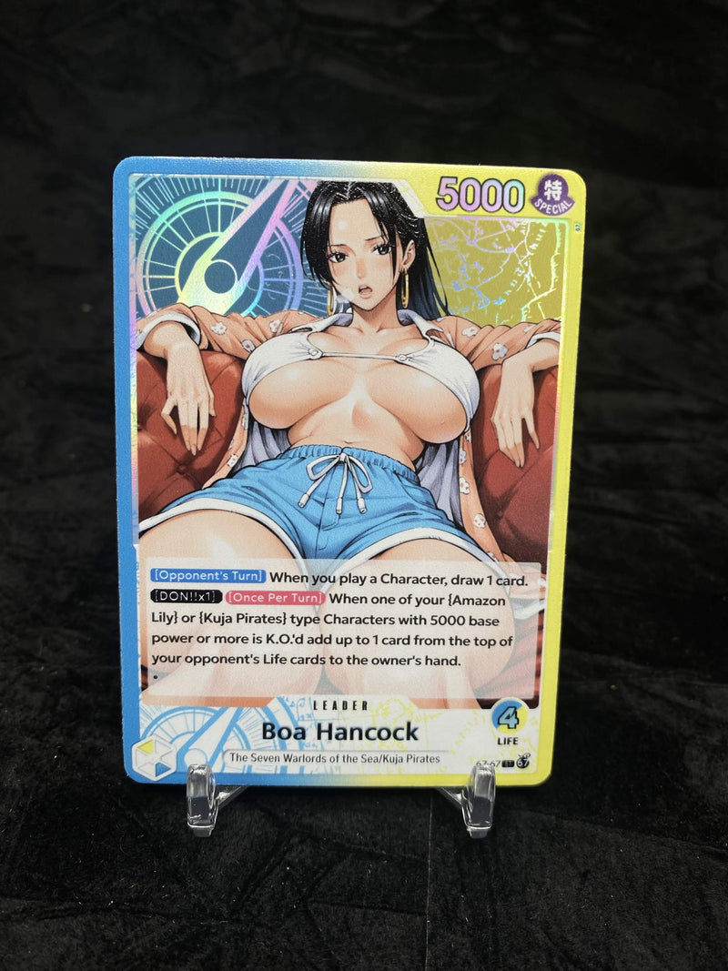 OPTCG Leader Proxy Boa Hancock Blue/Yellow