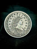 Liberty 1776 2026 Coin 40mm Engraved Americana Patriotic Art Medallion