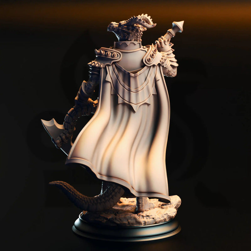 Ilvias the Reaper – Silver Dragonkin Warlock by DM Stash - image 2