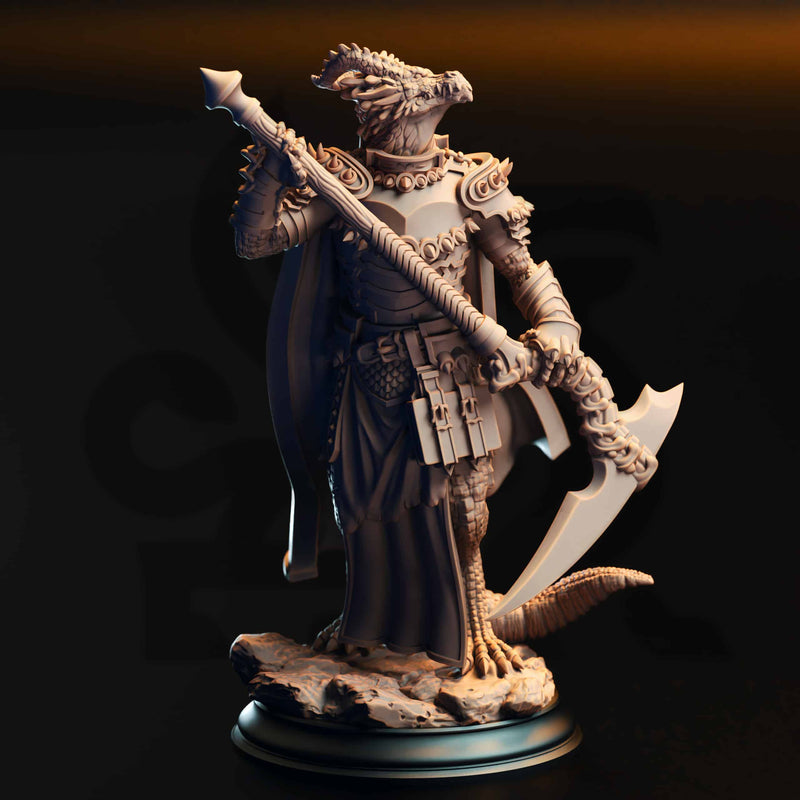 Ilvias the Reaper – Silver Dragonkin Warlock by DM Stash - image 1