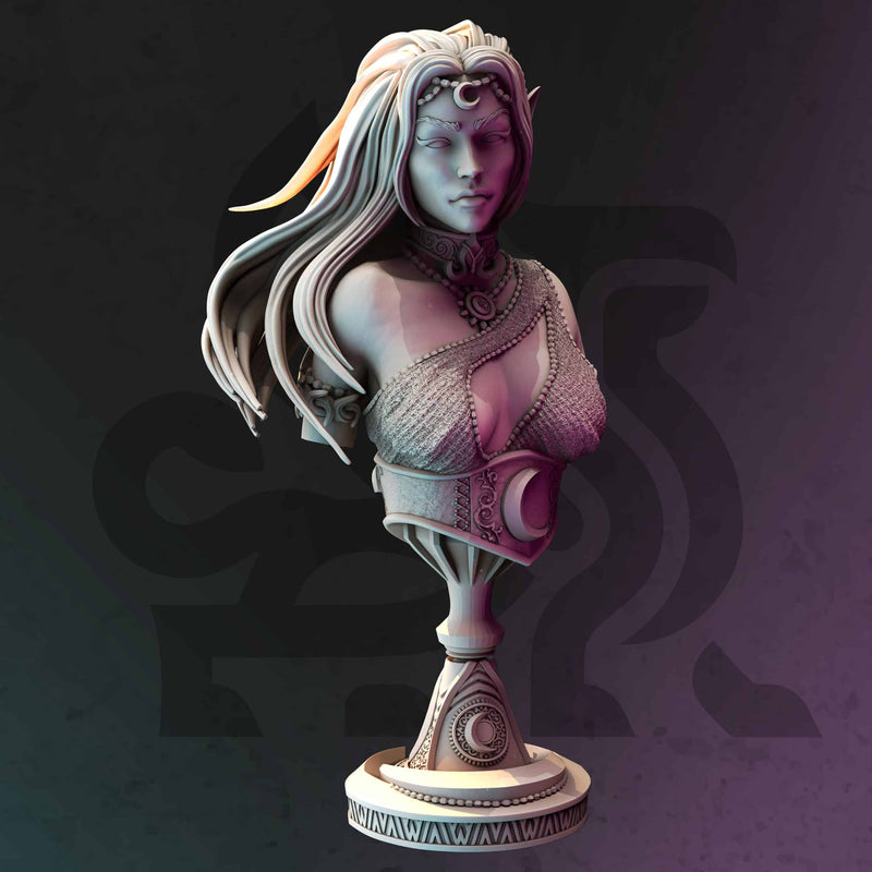 Kadna Glydrin – High Priestess of the Moon (Bust) by DM Stash - image 1