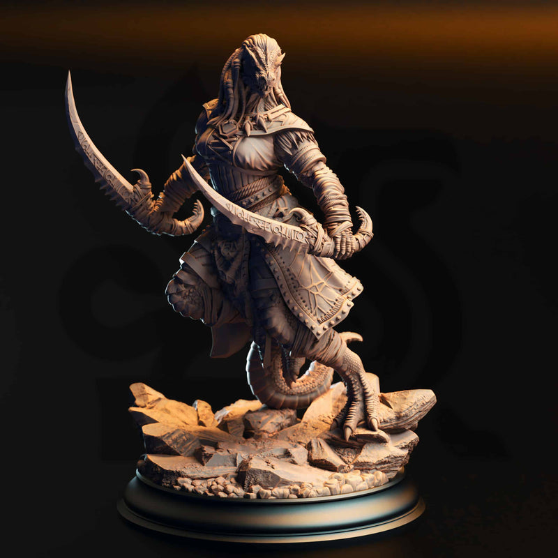 Kijaa Shadowblade – Black Dragonkin Rogue by DM Stash - image 1