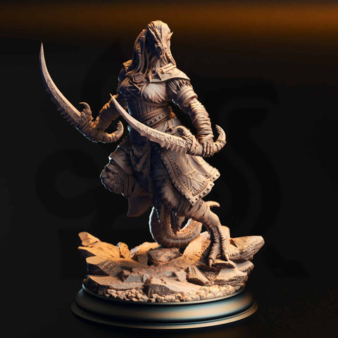 Kijaa Shadowblade – Black Dragonkin Rogue by DM Stash - image 1