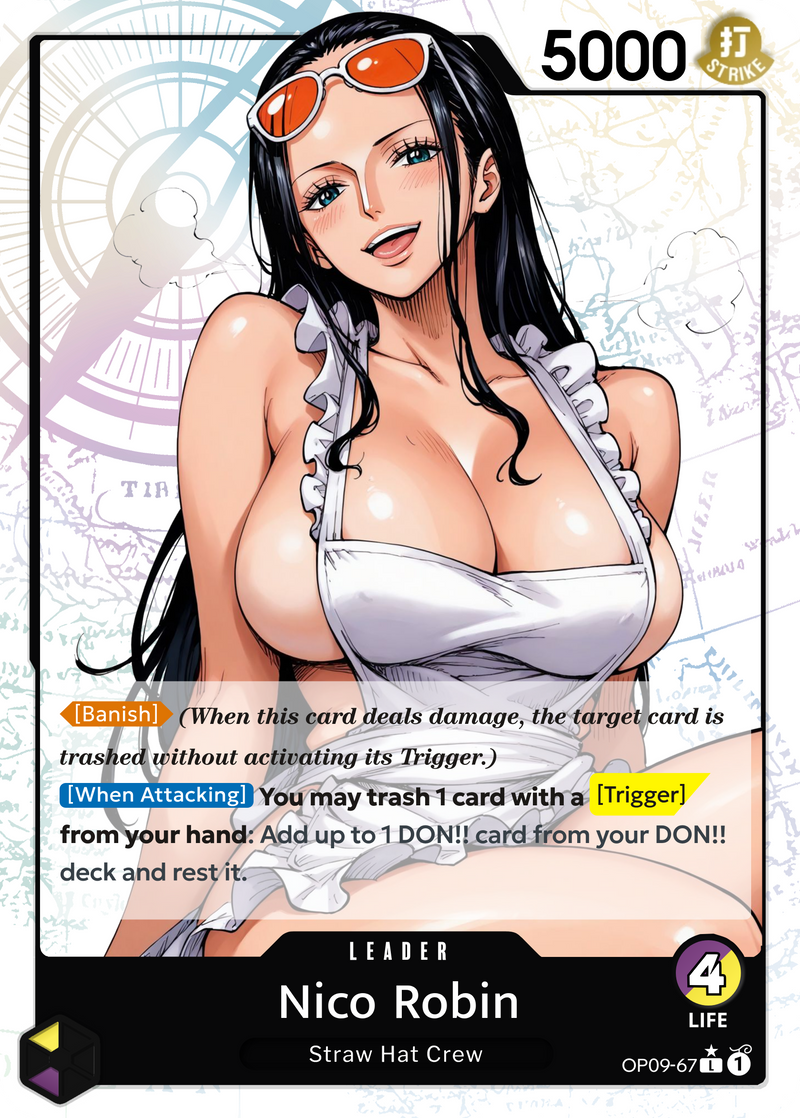 OPTCG Leader Proxy Nico Robin Purple-Yellow