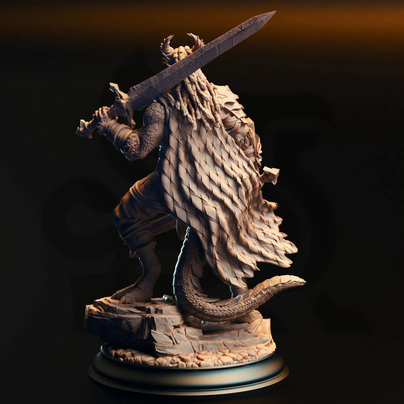 Skraa Dark-Eye – Black Dragonkin Barbarian by DM Stash - image 2