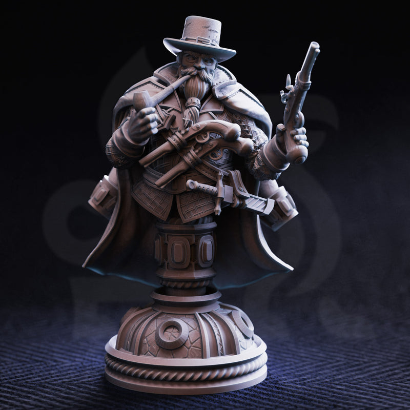 Torgrik “Tall Hat” – Dwarven Gunslinging Gangster (Bust) by DM Stash - image 1