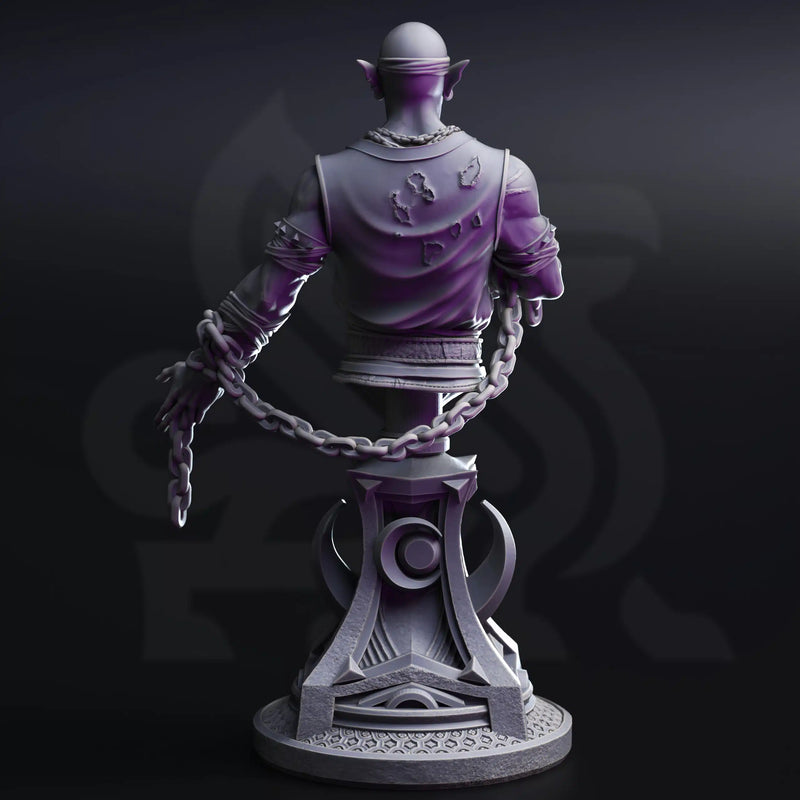 Uxas the Reborn – Drow Lunar Monk (Bust) by DM Stash - image 2
