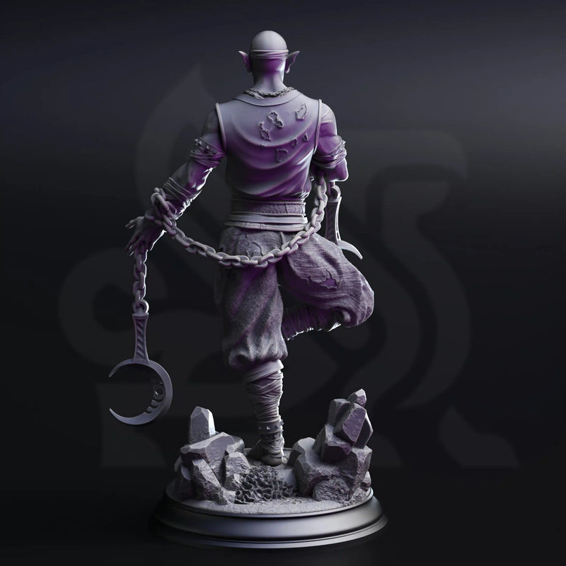 Uxas the Reborn – Drow Lunar Monk by DM Stash - image 2