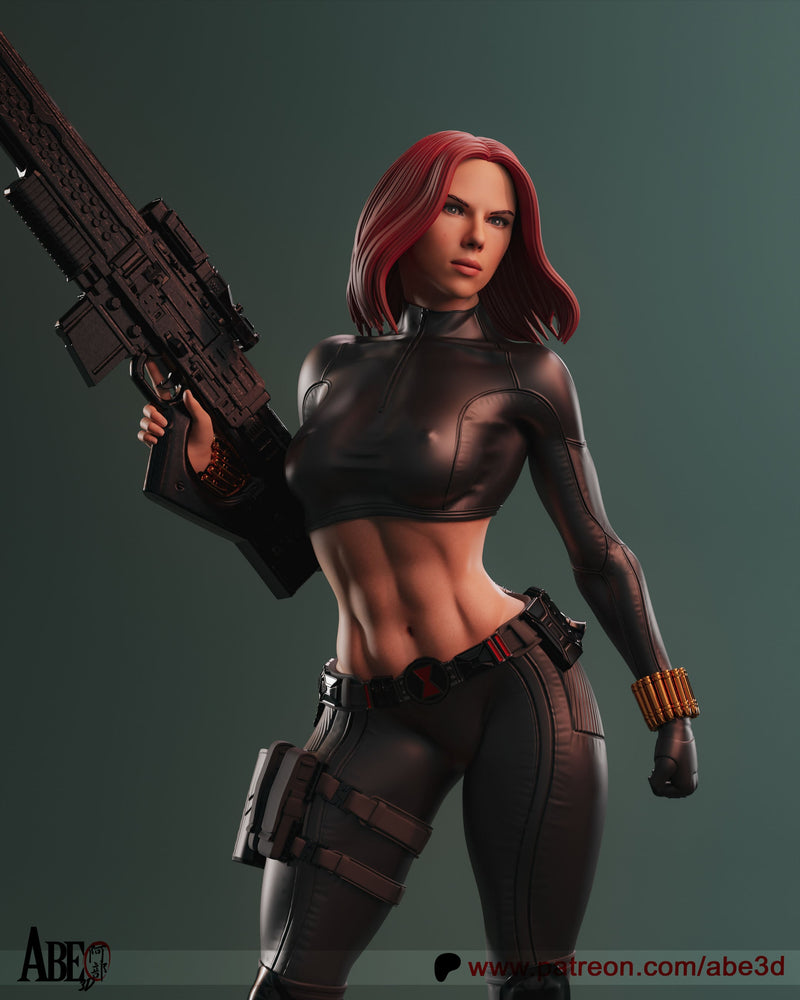 Black Widow Resin Statue - view 4