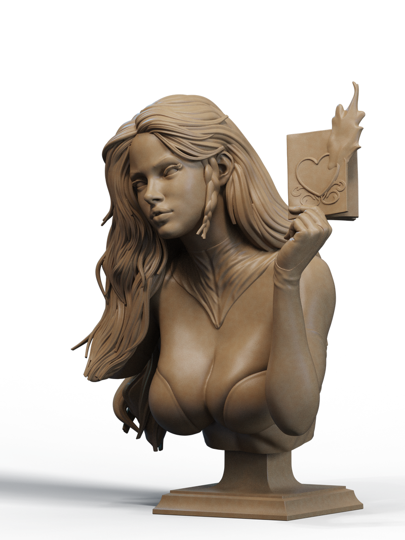 Emma Frost Resin Bust - Design 2 - view 2