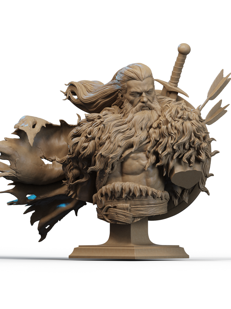 North Warrior Resin Bust - view 1