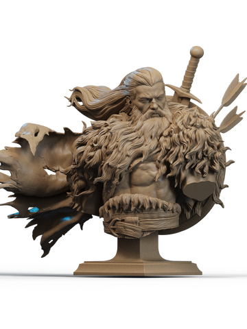 North Warrior Resin Bust - view 1