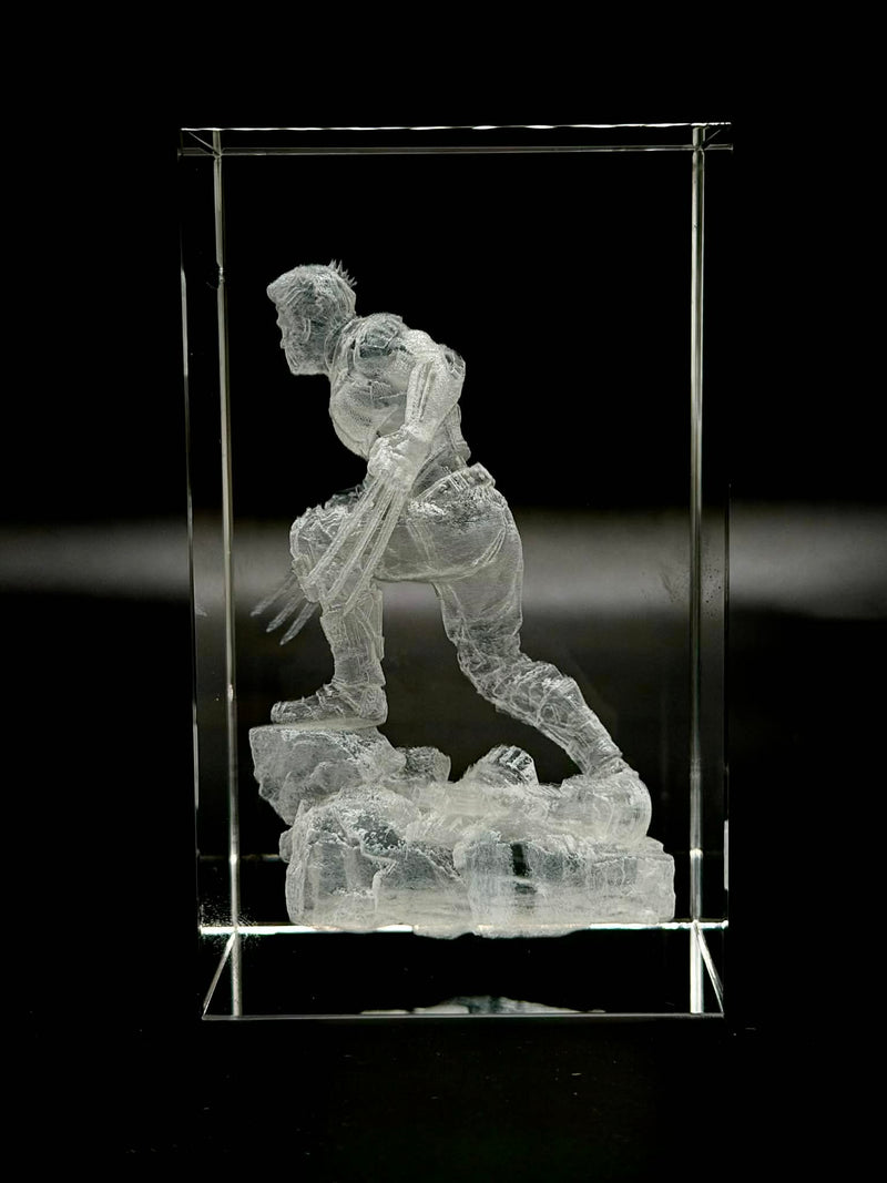 Marvel-Inspired 3D Laser Engraved Crystal – K9 Optical Glass Collectible Display