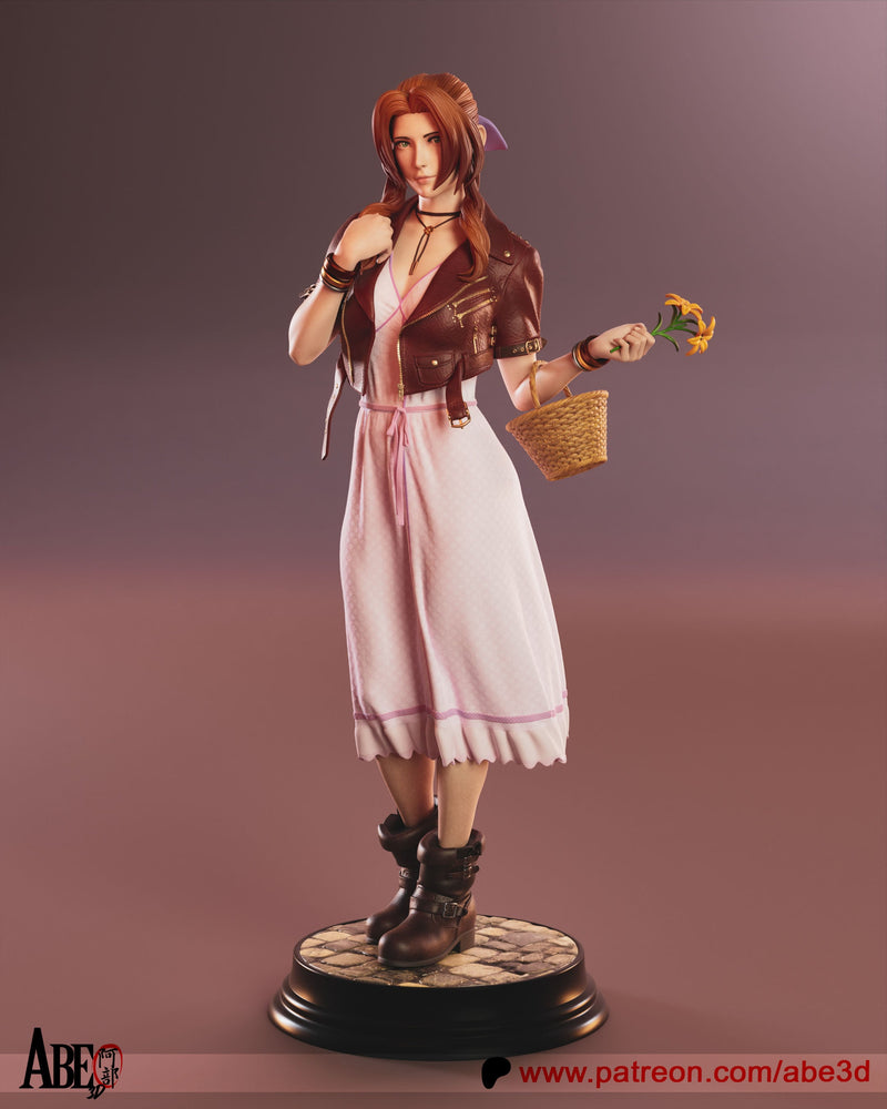 Aerith Resin Statue - view 2