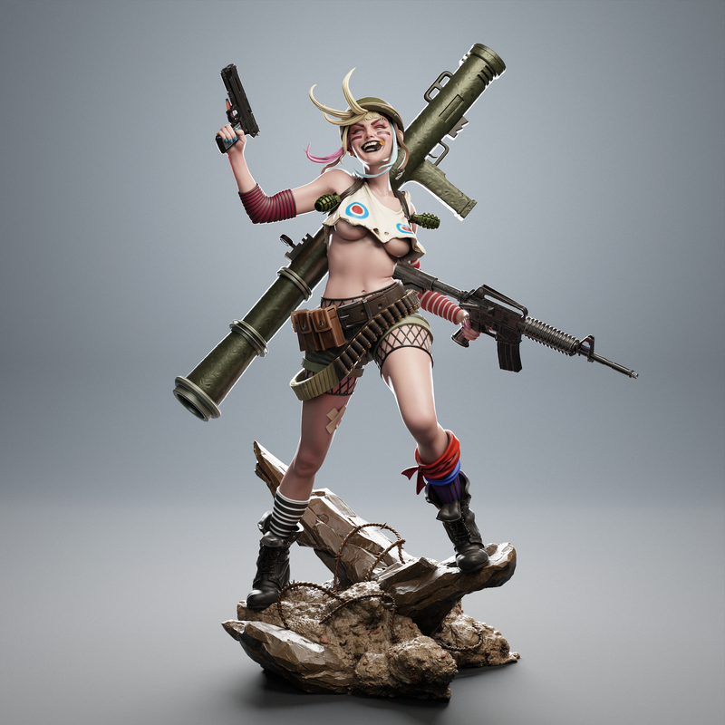 Tank Girl Resin Statue - view 4