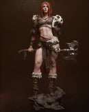 Barbarian Queen Resin Statue - view 4