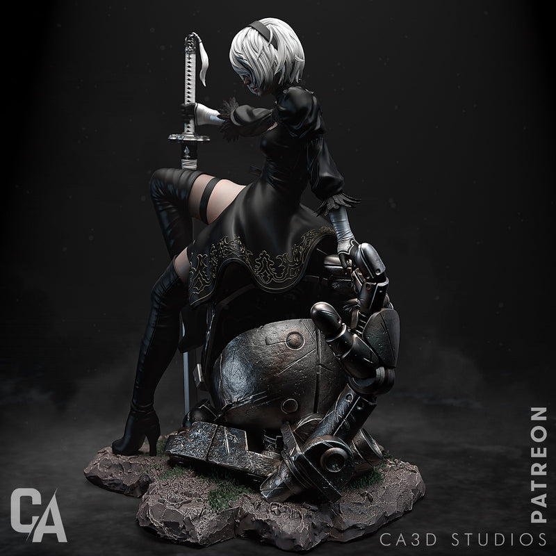 2B Resin Statue - Design 2 - view 4