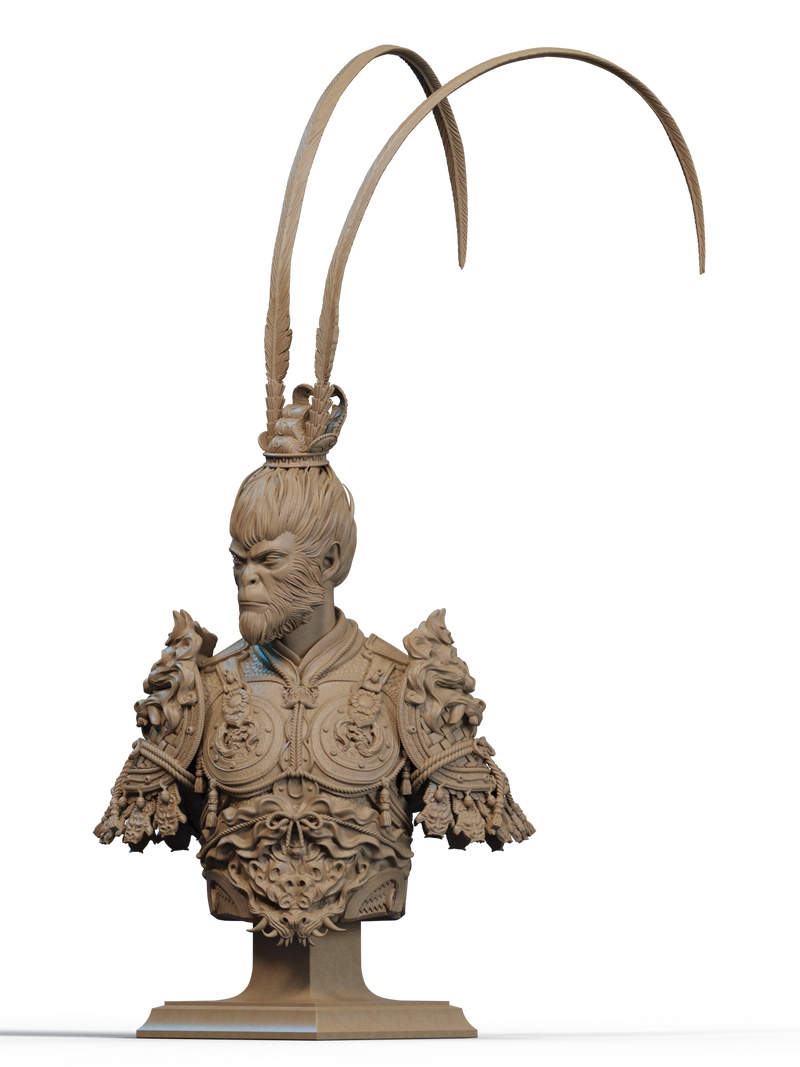 Wukong Resin Bust - view 2