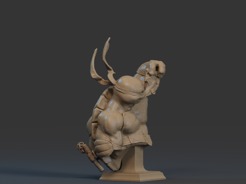 Michelangelo Resin Bust - view 2