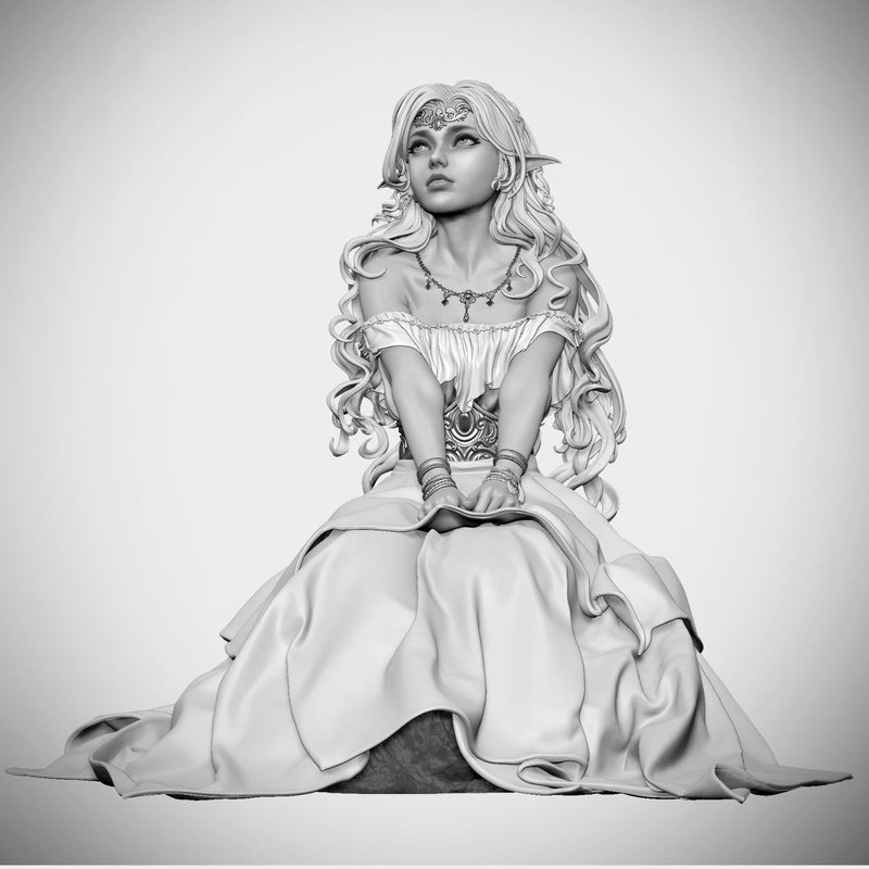 Elf Princess Resin Statue - view 7