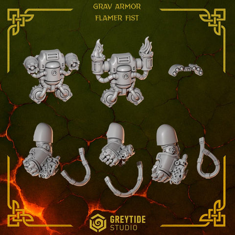 Anvil Wardens Grav Armor Flamer Fists