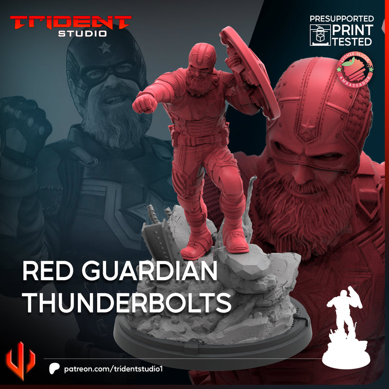 Red Guardian Thunderbolts 40mm Miniature - MCP Proxy