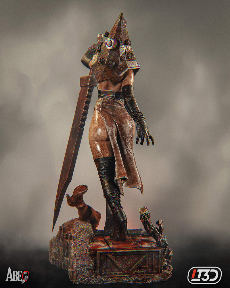 Pyramid Head Resin Statue - view 3
